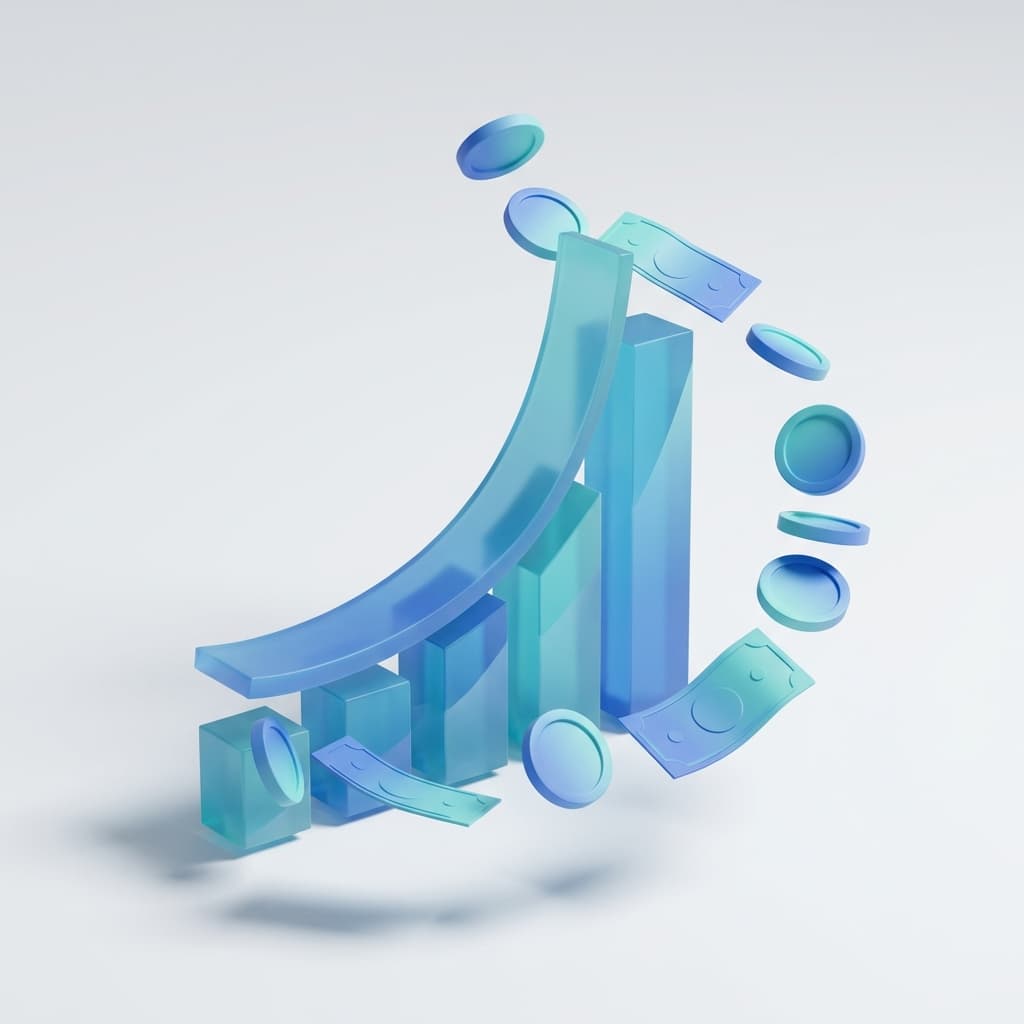 Financial growth illustration
